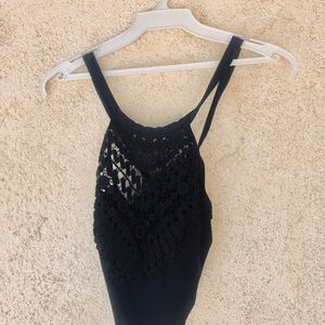 Black crop top